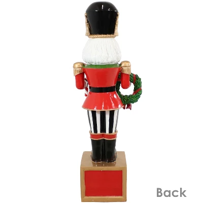 Sunnydaze Decor Sunnydaze Indoor/Outdoor Porch Or Living Room Resin Karl The Christmas Nutcracker Holiday Decorative Statue - 48" 4 Sunnydaze Decor Sunnydaze Indoor/Outdoor Porch Or Living Room Resin Karl The Christmas Nutcracker Holiday Decorative Statue - 48" - Image 4