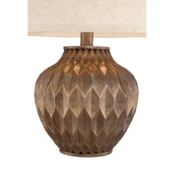 360 Lighting Accent Urn Table Lamp With USB Charging Port 22" High Warm Bronze Drum Shade For Living Room Desk Bedroom House -Adesso Store GUEST 017a5588 b241 459f 9359 e33c40620938