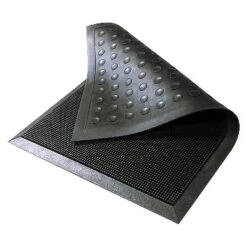 HomeTrax Rubber Brush Doormat - Black (24"x32") -Adesso Store GUEST 01a6be27 bea8 4b62 b4b2 043028f6b0d2