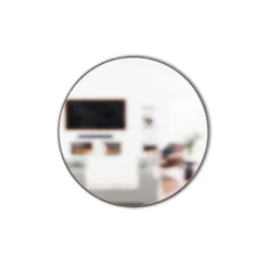 34" Hubba Round Wall Mirror Titanium - Umbra