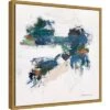 16" X 16" Outpouring By Suzanne McCourt Framed Canvas Wall Art Gold - Amanti Art