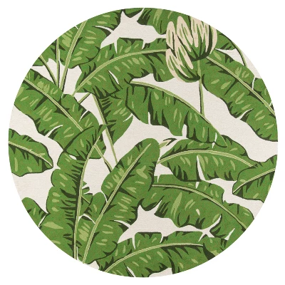 Veranda Bracegirdle Leaf Hooked Accent Rug - Momeni 6 Veranda Bracegirdle Leaf Hooked Accent Rug - Momeni - Image 6
