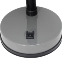 14.25" Traditional Fundamental Metal Desk Task Lamp And Bowl Shaped Shade With Flexi Gooseneck Gray - Creekwood Home -Adesso Store GUEST 06024708 cfb1 49a7 b56e b0abf930f1a9