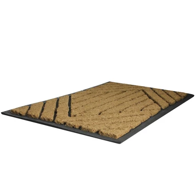 Northlight Black And Brown Diamond Pattern Doormat With Rubber Back 29 X 17 1 Northlight Black And Brown Diamond Pattern Doormat With Rubber Back 29 X 17