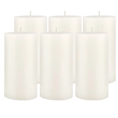 6pk Unscented Flat Top Smooth Pillar Candles White - Stonebriar Collection 9 6pk Unscented Flat Top Smooth Pillar Candles White - Stonebriar Collection - Image 9