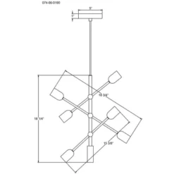 3-Arm Chandelier Brass (Includes Vintage Light Bulbs) - Threshold™ -Adesso Store GUEST 0bde6637 1ee1 44a3 a54a 4cd8213f2c1f