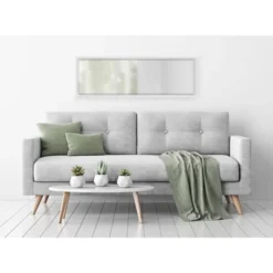 17.5" X 49.5" Calter Full Length Wall Mirror White - Kate And Laurel -Adesso Store GUEST 0f01bc09 7bf4 44ad a2d9 2b534fbb86a1