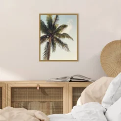 16" X 20" Coconut Palm By Olivia Joy Framed Canvas Wall Art - Amanti Art -Adesso Store GUEST 0f9090d0 348c 4011 8d46 2653c8d608d4