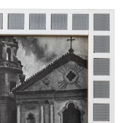 Tiled 5X7 Photo Frame Gray Acrylic, MDF & Glass - Foreside Home & Garden 4 Tiled 5X7 Photo Frame Gray Acrylic, MDF & Glass - Foreside Home & Garden - Image 4