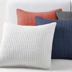 Mills Waffle Adobe Square Pillow - Levtex Home -Adesso Store GUEST 100fd924 7dab 4884 9a17 34e57e0ab590
