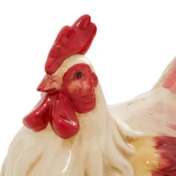 9" Ceramic Farmhouse Chicken Garden Sculpture Red - Olivia & May -Adesso Store GUEST 109236bb 30c8 43f6 a8e6 9b1c3958ad8c