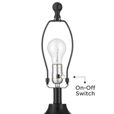 Franklin Iron Works Kaly Rustic Table Lamps With Square Risers 25" High Set Of 2 Oil Rubbed USB Charging Port Bronze Drum Shade For Living Room Desk 2 Franklin Iron Works Kaly Rustic Table Lamps With Square Risers 25" High Set Of 2 Oil Rubbed USB Charging Port Bronze Drum Shade For Living Room Desk - Image 2