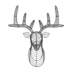 Metal Deer Head Wall Decor Black - Olivia & May -Adesso Store GUEST 157648d8 f60c 4b6b 866b 3fe2ee4cf3d1