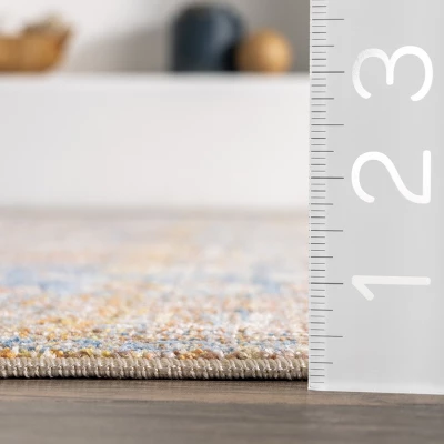 NuLOOM Harriet Vintage Medallion Fringe Area Rug 2 NuLOOM Harriet Vintage Medallion Fringe Area Rug - Image 2