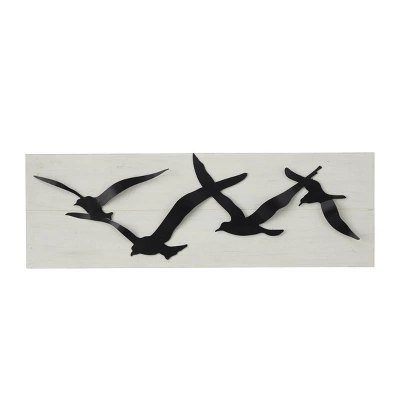 Metal Bird Wall Decor Black - Olivia & May 4 Metal Bird Wall Decor Black - Olivia & May - Image 4