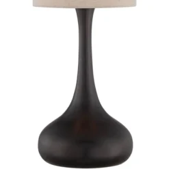 360 Lighting Modern Table Lamp With USB And AC Power Outlet Workstation Charging Base 24.5" High Espresso Bronze Droplet Living Room Desk Office -Adesso Store GUEST 1890e857 ab66 48ea ba5a 68ee6c577cea