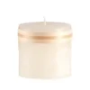 Northlight 3.25" Ivory Traditional Cylindrical Outdoor Pillar Candle