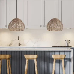 12.75" 1-Light Gloriana Pendant Rattan Brown - River Of Goods 12 12.75" 1-Light Gloriana Pendant Rattan Brown - River Of Goods -Adesso Store GUEST 1c0a08d9 1815 447c afb6 7ca278c3b73e