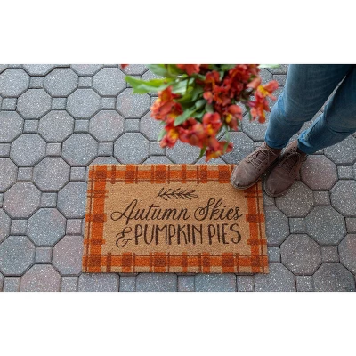 1'4" X 2'4" Autumn Skies Pumpkin Pies Indoor/Outdoor Coir Doormat Orange/Brown - Entryways 2 1'4" X 2'4" Autumn Skies Pumpkin Pies Indoor/Outdoor Coir Doormat Orange/Brown - Entryways - Image 2