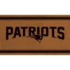 Evergreen New England Patriots Logo Turf Mat, Brown- 28 X 16 Inches Indoor Outdoor Doormat