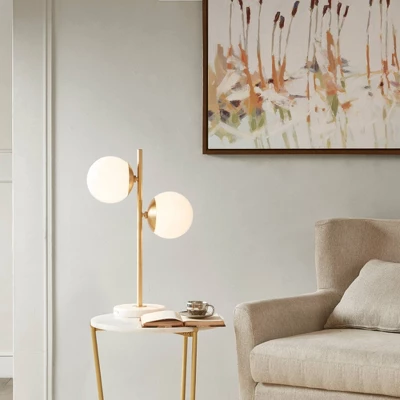 Holloway Table Lamp White/Gold 3 Holloway Table Lamp White/Gold - Image 3