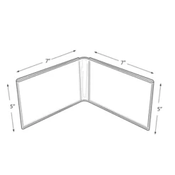 Azar Displays Clear Acrylic Double Photo Holder, Side By Side Dual Frame, Size 7"W X 5"H, 2-Pack -Adesso Store GUEST 1f21ff48 66a2 488a a446 606e1b186a30