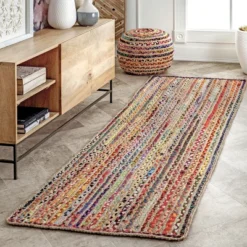 NuLOOM Aleen Bohemian Cotton/Jute Area Rug