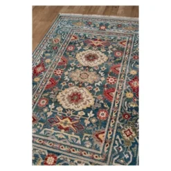 3'3"x5'3" Floral Loomed Accent Rug Blue - Momeni -Adesso Store GUEST 204a4889 e596 4b31 957b 7a3dcd1b1b0d