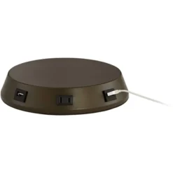 360 Lighting Modern Table Lamp With USB And AC Power Outlet Workstation Charging Base 24.5" High Espresso Bronze Droplet Living Room Desk Office -Adesso Store GUEST 20794d02 b9a7 4a06 8d20 e46fedcad087