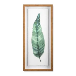 (Set Of 3) 28"x12" Framed Leaves Decorative Wall Art White - Threshold™ -Adesso Store GUEST 214fdd58 752e 4cd5 99b6 07b5a2d55b3e