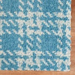 2'x3' ColorStar Hook Knit Door Mat Teal - Bungalow Flooring -Adesso Store GUEST 2251a3bc a136 439b a168 1b0b9de3d154