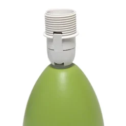 9.45" 2pk Petite Ceramic Oblong Bedside Table Desk Lamps With Matching Tapered Drum Shade Green - Creekwood Home -Adesso Store GUEST 235890fe 051a 4043 8e62 a8d9f8d292b6