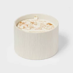 Textured Straight Side Ceramic Vanilla Pumpkin Candle White - Threshold™ -Adesso Store GUEST 2513be30 c0ea 4d62 a566 9d1244b0e247