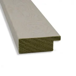 42" X 31" Non-Beveled Rustic Plank White Narrow Wall Mirror - Amanti Art