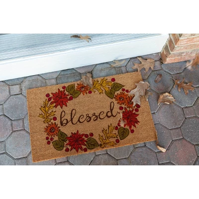1'4" X 2'4" Blessed Indoor/Outdoor Coir Doormat - Entryways 2 1'4" X 2'4" Blessed Indoor/Outdoor Coir Doormat - Entryways - Image 2