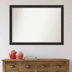 42" X 31" Non-Beveled Accent Bronze Narrow Wall Mirror - Amanti Art -Adesso Store GUEST 27333984 3776 468b 902e 10e9e8ed61d0