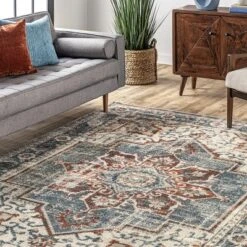 NuLOOM Charlotte Faded Medallion Area Rug -Adesso Store GUEST 29391b2c a4a1 4ee6 9464 1581081c535f