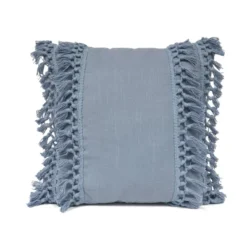 20"x20" Oversize Modern Tassel Square Throw Pillow - Lush Décor -Adesso Store GUEST 2c163190 3e4b 40d2 8a12 d7bffb95880a
