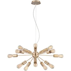 Possini Euro Design Hemingson Gold Large Chandelier 33" Wide Modern Sputnik 12-Light LED Fixture For Dining Room House Foyer Kitchen Island Entryway 12 Possini Euro Design Hemingson Gold Large Chandelier 33" Wide Modern Sputnik 12-Light LED Fixture For Dining Room House Foyer Kitchen Island Entryway -Adesso Store GUEST 2c98b409 e6fb 45a0 aadb 8881a0a00519
