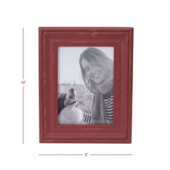 Red Decorative Distressed Wood Picture Frame - Foreside Home & Garden -Adesso Store GUEST 2d2ac7ed a1a4 4695 b87a debf5bf5d817