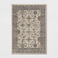 Jewel Boarder Persian Woven Rug Brown - Threshold -Adesso Store GUEST 30421360 e315 48d4 a1d3 979e6bf6abef