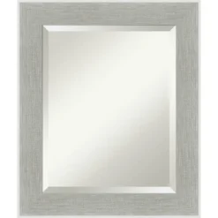 Glam Framed Bathroom Vanity Wall Mirror Linen Gray - Amanti Art -Adesso Store GUEST 31d0c0ed 59ff 46ee 8482 9e7371b7738c