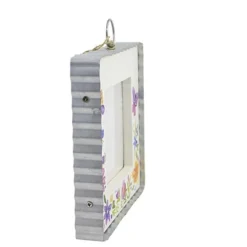 Round Top Collection 7.0" Springtime Photo Frame Picture Flowers Butterflies - Single Image Frames