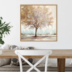 22" X 22" Infinite Peace By Eva Watts Framed Canvas Wall Art Light Brown - Amanti Art -Adesso Store GUEST 3763b558 5edc 4632 a1a8 306f5fba5cab