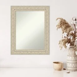 24" X 30" Non-Beveled Fair Baroque Cream Wood Wall Mirror - Amanti Art -Adesso Store GUEST 37c2ec1b f48d 425f 8d50 5ce68ae5fdc5