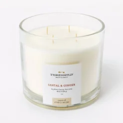 Clear Glass Santal & Ginger Candle White - Threshold™ Designed With Studio McGee -Adesso Store GUEST 3a24b0c4 c23b 4e1c b8e0 2304d4a02cb7