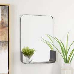 Metal 1 Shelf Wall Mirror - CosmoLiving By Cosmopolitan -Adesso Store GUEST 3a5aa1ff 0b2e 4abe 8948 f7c2154f8c98