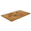 1'4" X 2'4" Happy Fall Y'all Indoor/Outdoor Coir Doormat Black/Brown - Entryways