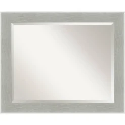 Glam Framed Bathroom Vanity Wall Mirror Linen Gray - Amanti Art -Adesso Store GUEST 3c84b62b 5dae 45f0 b201 b9ca21ee5d06