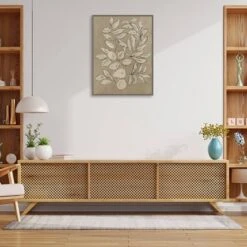 23" X 30" Leaves Sketches II By Asia Jensen Framed Canvas Wall Art Print - Amanti Art -Adesso Store GUEST 3cafd4a5 08a1 42a9 b526 ffe48655d1db